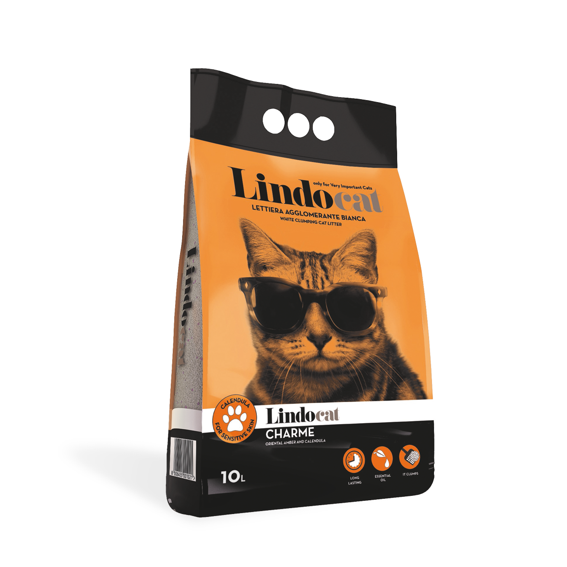 Lindocat Charme Lettiera Agglomerante 10 L con Calendula Lindocat Charme Lettiera Agglomerante 10 L con Calendula